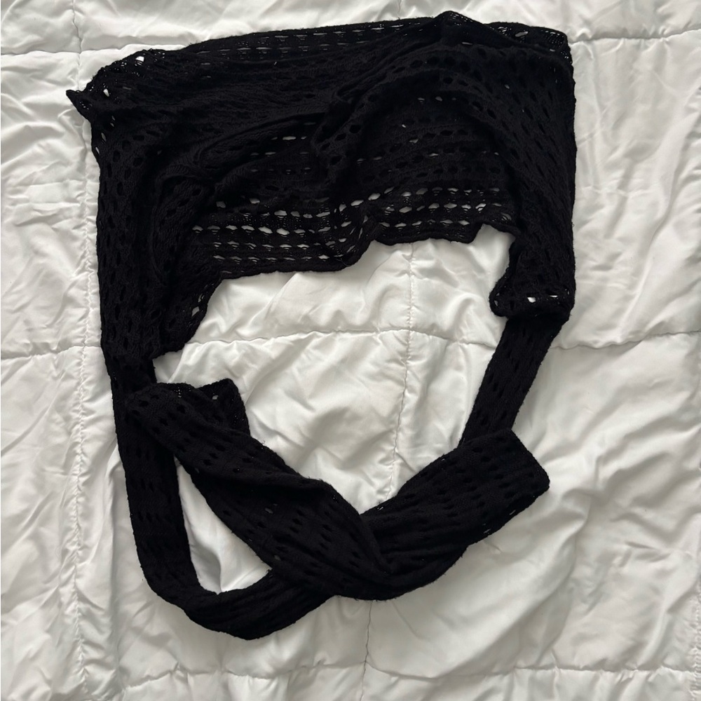 Black Mesh Top